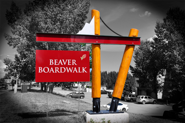 sign: Beaver Boardwalk