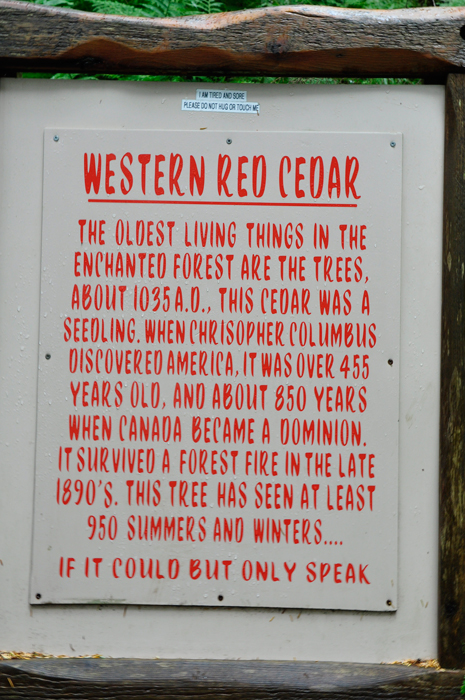 Western Red Cedar sign