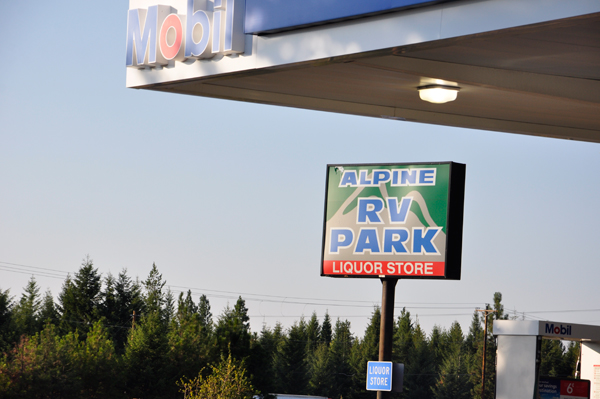 Alpine RV Park sign