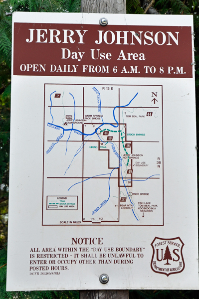 sign: Jerry Johnson Day Use Area