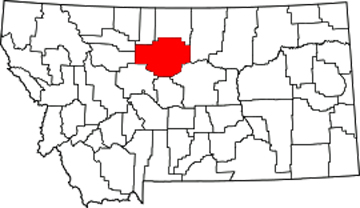 Montana map showing location of Big Sandy
