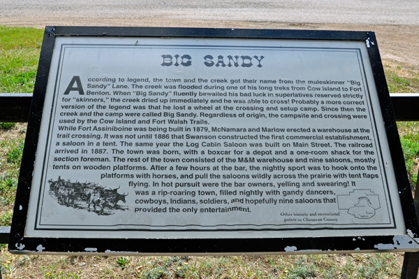 sign about Big Sandy