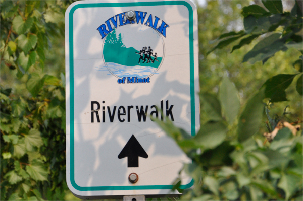 Minot Riverwalk sign