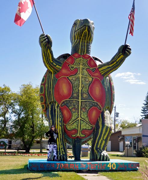 Karen Duquette and Tommy the Turtle 2015