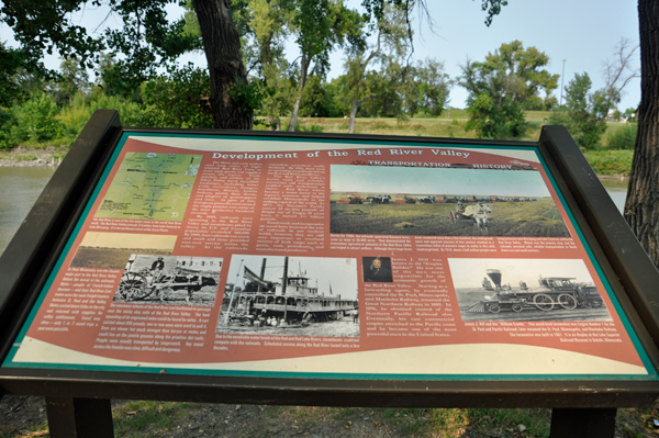 sign about the Development of the Red River Valley