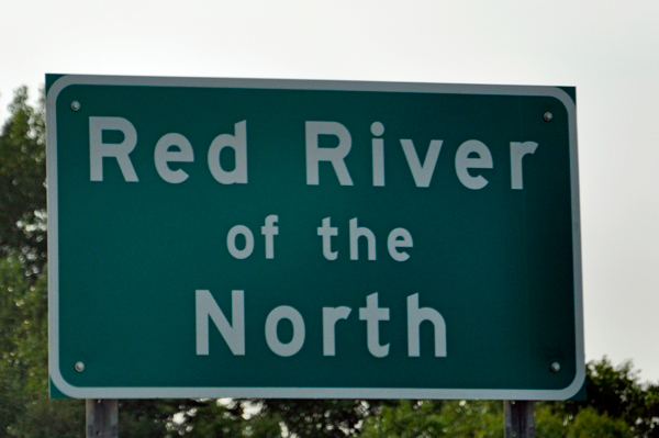 sign - Red River of the North