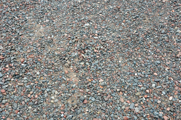 gravel road in the campground