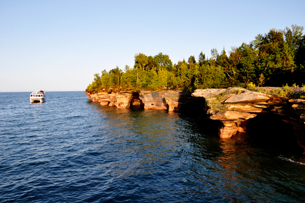 Pictured Rocks and another tour boat