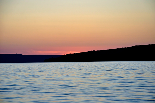 sunset on Lake Superior