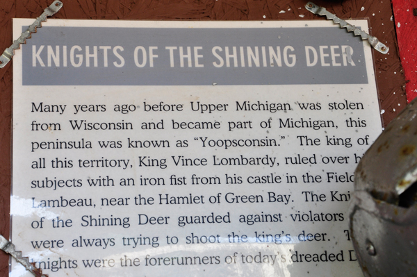 sign about the Knight of the Shining Deer
