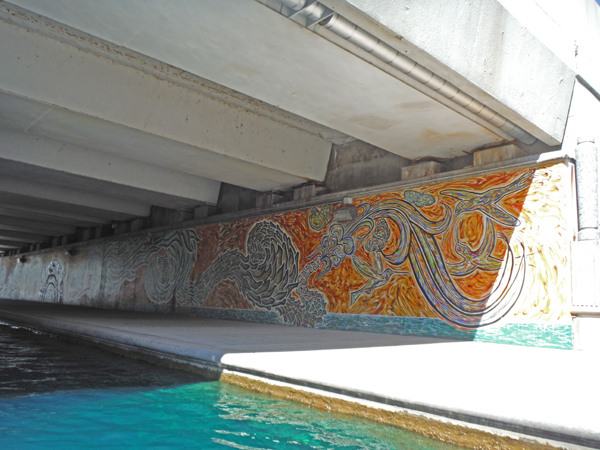 mural under the bridge