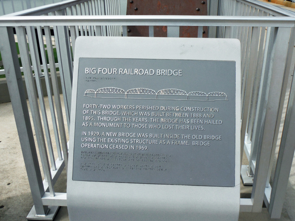 Big Four Railroad Bridge Sign