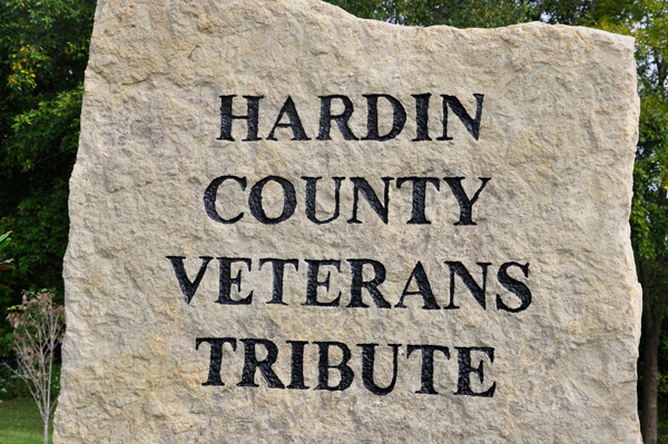 Hardin County Veterans Tribute stone