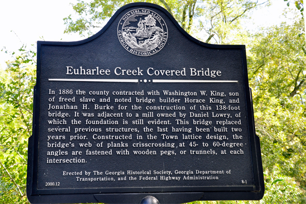 sign: Euharlee Covered Bridge