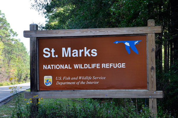 sign: St. Marks National Wildlife Refuge