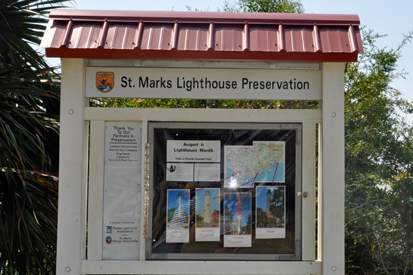 St. Marks Lighthouse notices