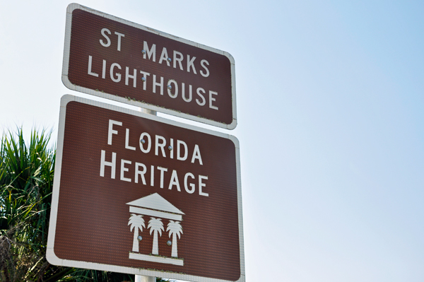 St. Marks Lighthouse sign