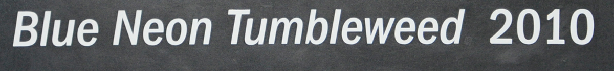 Blue Neon Tumbleweed sign