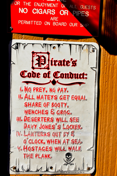 code of conduct sign