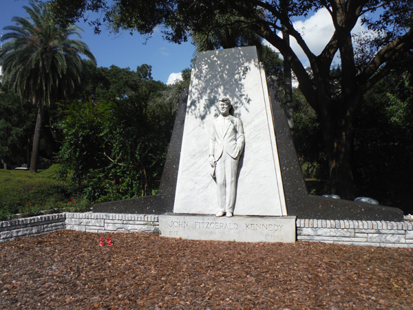 John Fitzgerald Kennedy monument. 