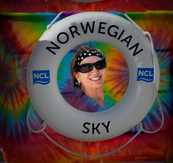 Karen Duquette in the Norwegian Sky Life Ring