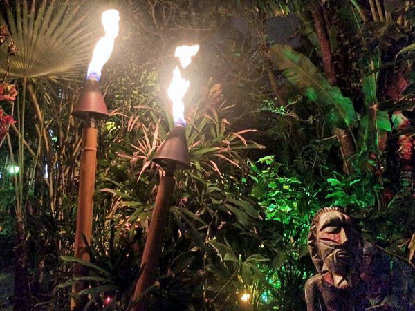tiki and torches