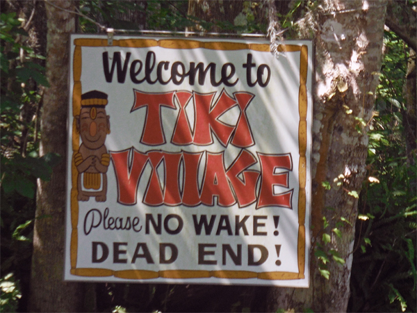 Tiki Village sign