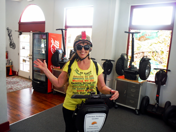Karen Duquette at the Segway office