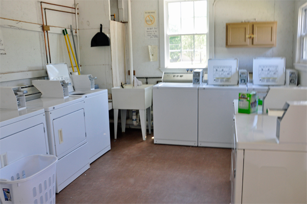 The laundry area in the RV Park