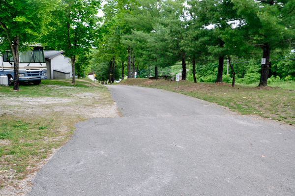 paved roads in the campground