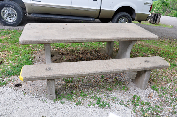 cement picnic table