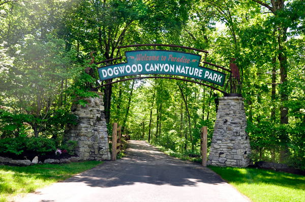 entrance to Dogwood Canyon Nature Park