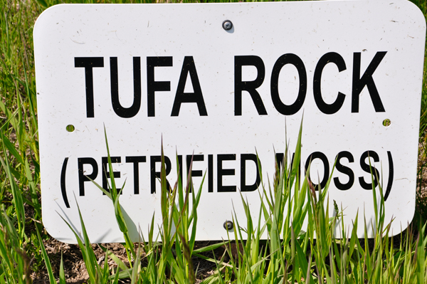 sign: Tufa rock