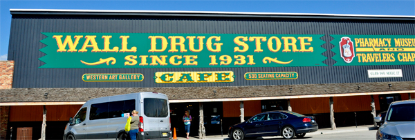 the outside of Wall Drug Store