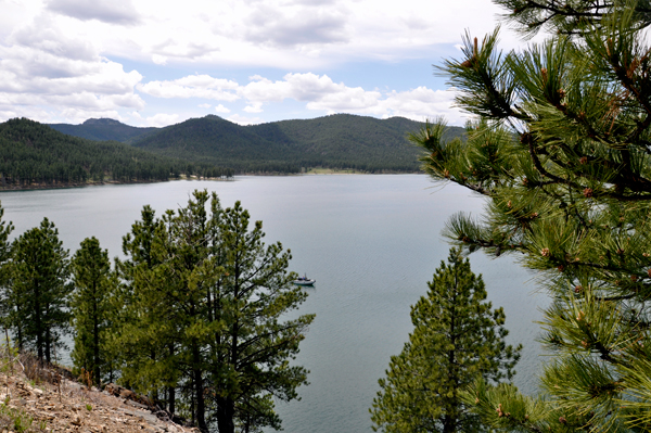 Pactola Lake, the largest reservoir in the Black Hills