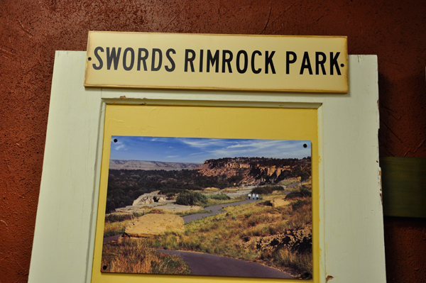 sign for Swords Rimrock Park