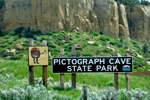 sign: Pictograph Cave State Park