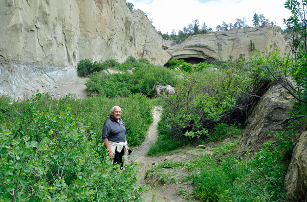 Lee Duquette on the trail to Pictograph Cave