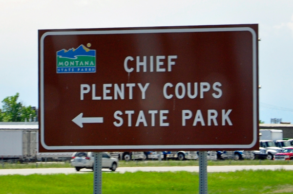 sign: Chief Plenty Coups State Park