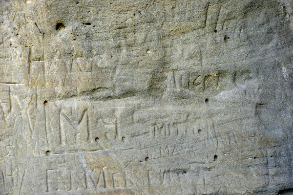 other signatures on Pompeys Pillar