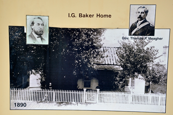 old photo of the I.G. Baker Home