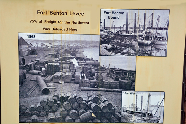 Fort Benton Levee sign