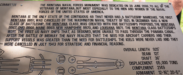 Montana's Battleships information