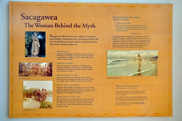 sign about Sacagawea