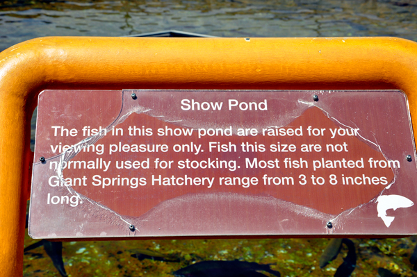 show pond sign