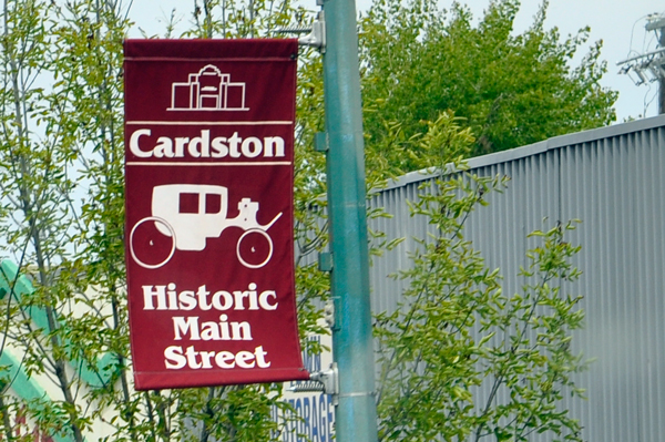 Cardston main street flag