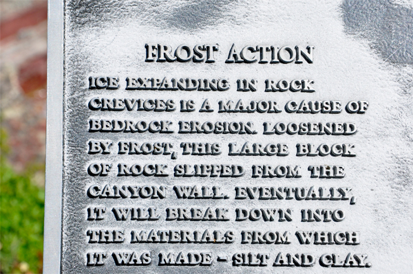 sign about Frost Action