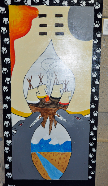 Blackfoot Legend Painting by school children