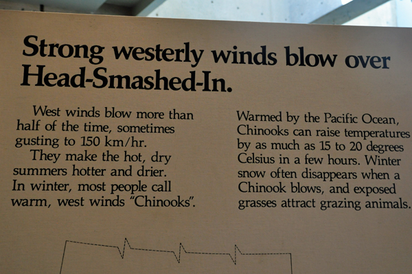 sign about stron westerly winds