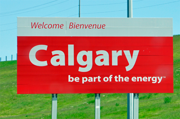 Welcome to Calgary sign